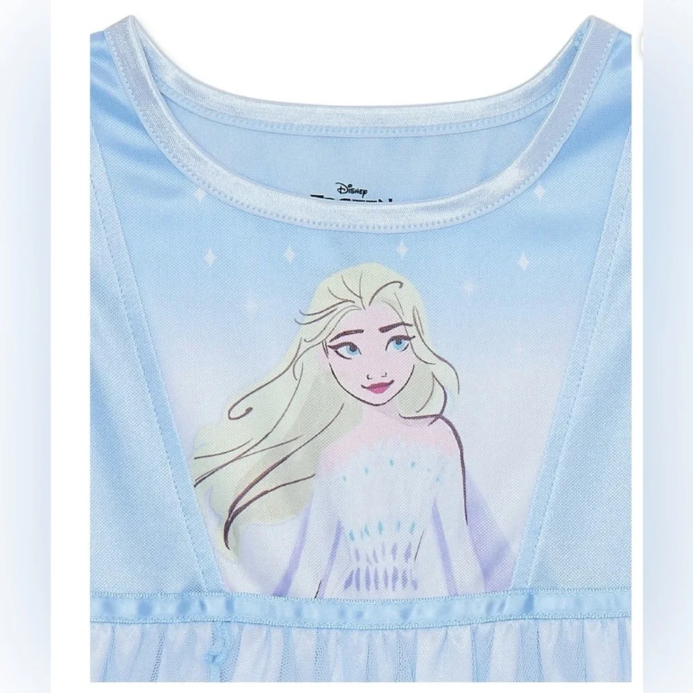 Disney Frozen Light Blue Nightgown - Picture 3 of 10
